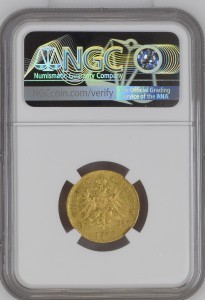 8 Флорина / 20 Франка Австрия 1876 AU55 NGC