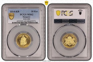 20 Корони 1914-KB MS62