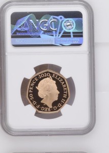 2020 Златни 50 Пенса Мечо Пух - Прууф Пиефорт NGC PF 69 ULTRA CAMEO