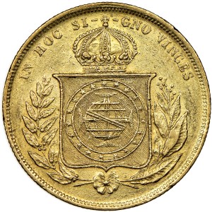 Бразилия 10000 Реис 1885  NGC AU 55 Peter II the Magnanimous