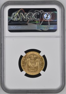 10 Сукре Еквадор 1899 MS 62