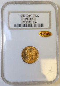 10 Кронер - Фредерик VIII - 1909 MS 65