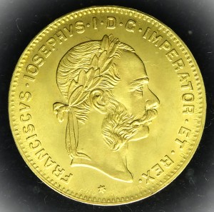 4 Флорина/10 Франка (4 Гулдена) Франц Йосиф I Австрия 1892 Рестрайк